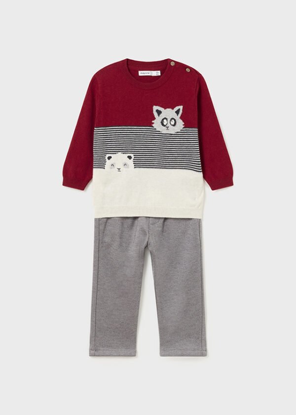 Baby Animal Jumper and Trousers Set