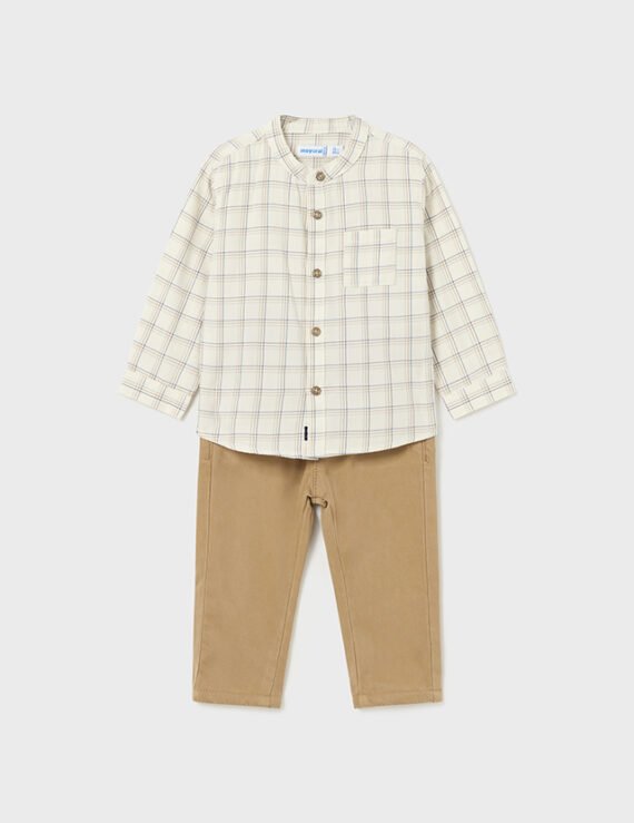 Baby Check Shirt and Trousers Set