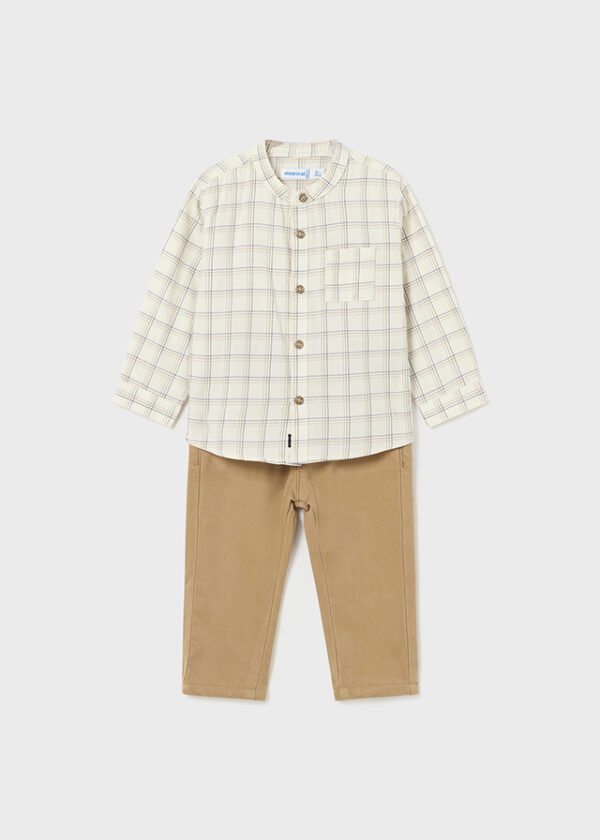 Baby Check Shirt and Trousers Set