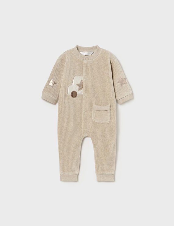 Newborn Boy Corduroy Romper