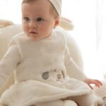 Newborn Girl Fur Dress with Headband