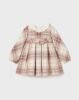 Baby Checked Ruffle Neck Dress