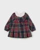 Baby Checked Ruffle Neck Dress