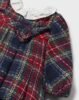 Baby Checked Ruffle Neck Dress
