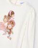 Girl print mock neck T-shirt