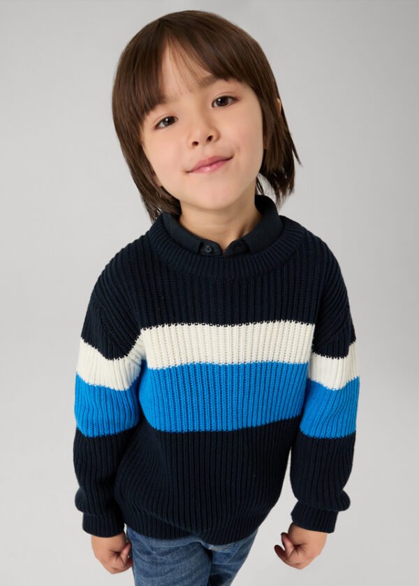 Boy Striped Ribbed Jumper