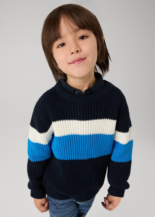 Boy Striped Ribbed Jumper