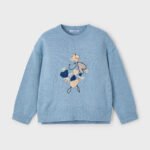 Girl Embroidered Puppy Jumper