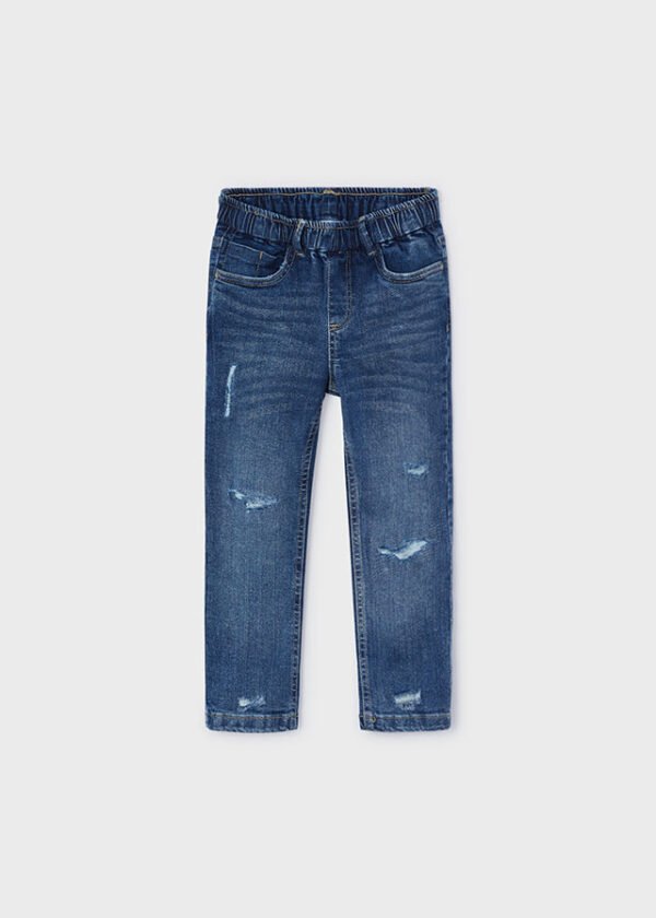 Boy denim joggers Better Cotton