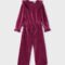 Girl Velvet Top and Trousers Set