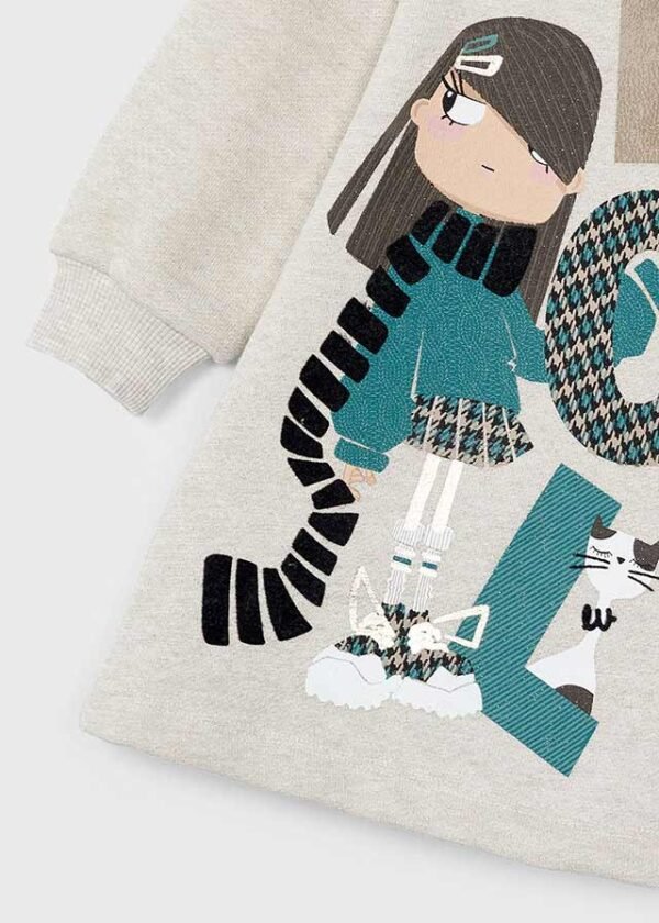 Girl Print Jumper Dress