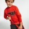 Boy Embossed Car Print T-Shirt