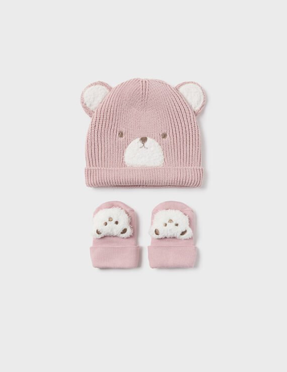 Newborn Teddy Hat and Socks Set