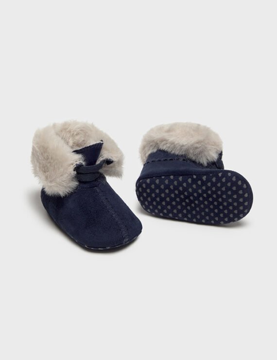 Newborn Girl Fur Ankle Boots