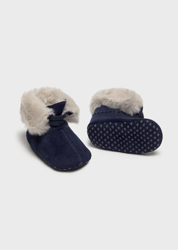 Newborn Girl Fur Ankle Boots