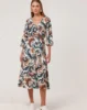 Wrap silk dress