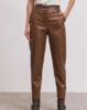 Leather pants camel