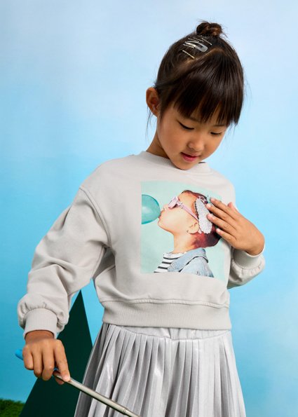 Girl print sweatshirt