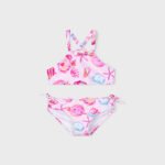 Girl print bikini with side bows