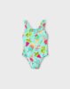 Girl print ruffle swimsuit