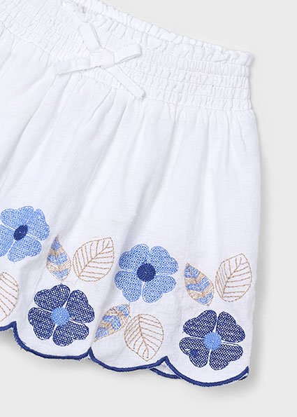 Girl embroidered skirt