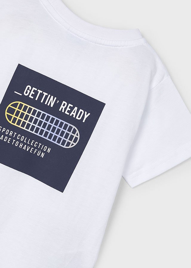 Boy skateboard print tracksuit set