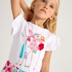 Girl applique t-shirt