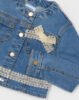 Girl denim jacket with guipure details