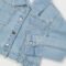 Girl ruffle hem denim jacket