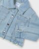 Girl ruffle hem denim jacket