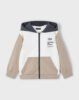 Boy block colour zip hoodie