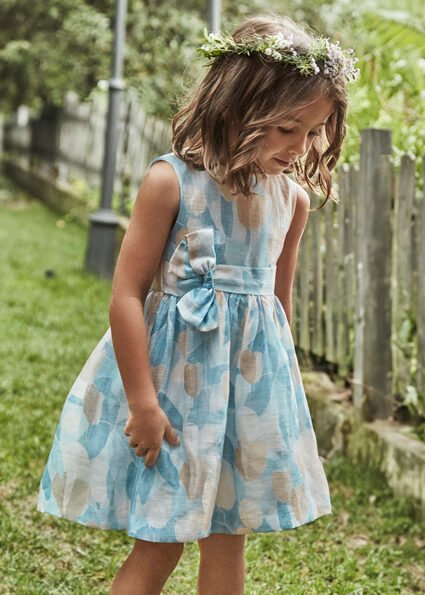 Girl floral print dress