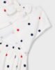 Girl embroidered polka dot dress