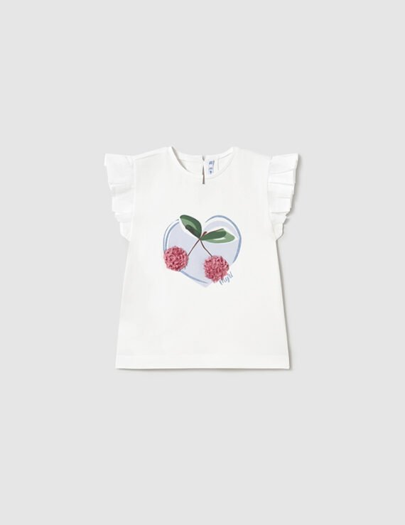 Baby long sleeved flower t-shirt