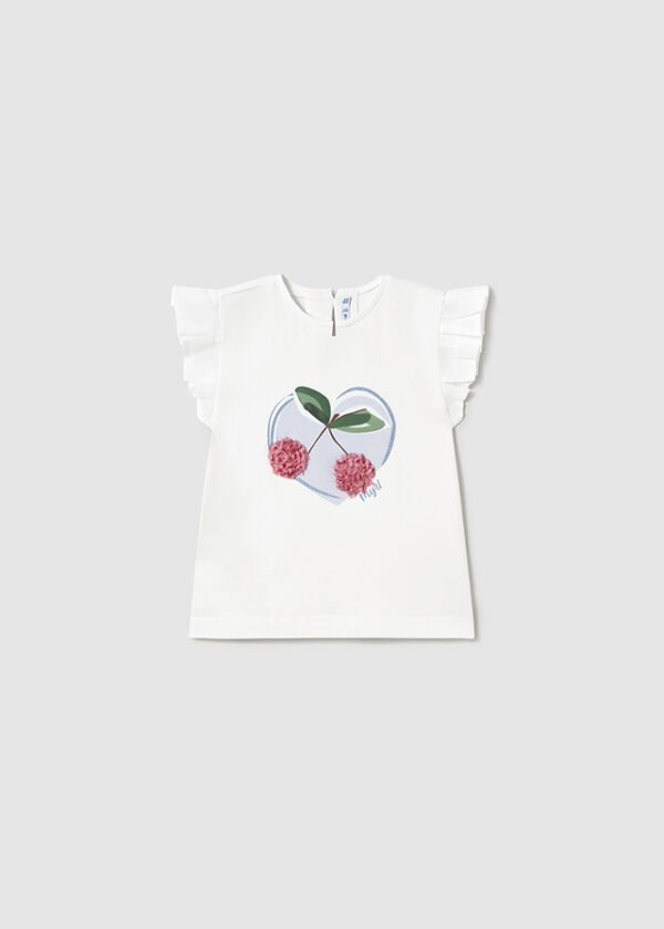 Baby long sleeved flower t-shirt
