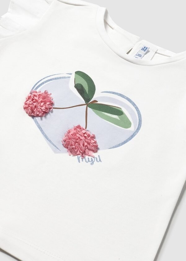 Baby long sleeved flower t-shirt