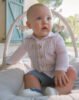Newborn boy trousers and shirt set with waistcoat
