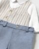 Newborn boy trousers and shirt set with waistcoat