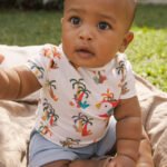 Newborn boy shorts and t-shirt set
