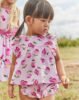 Baby fruit print bloomer shorts and blouse set