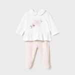 Newborn girl leggings and top set