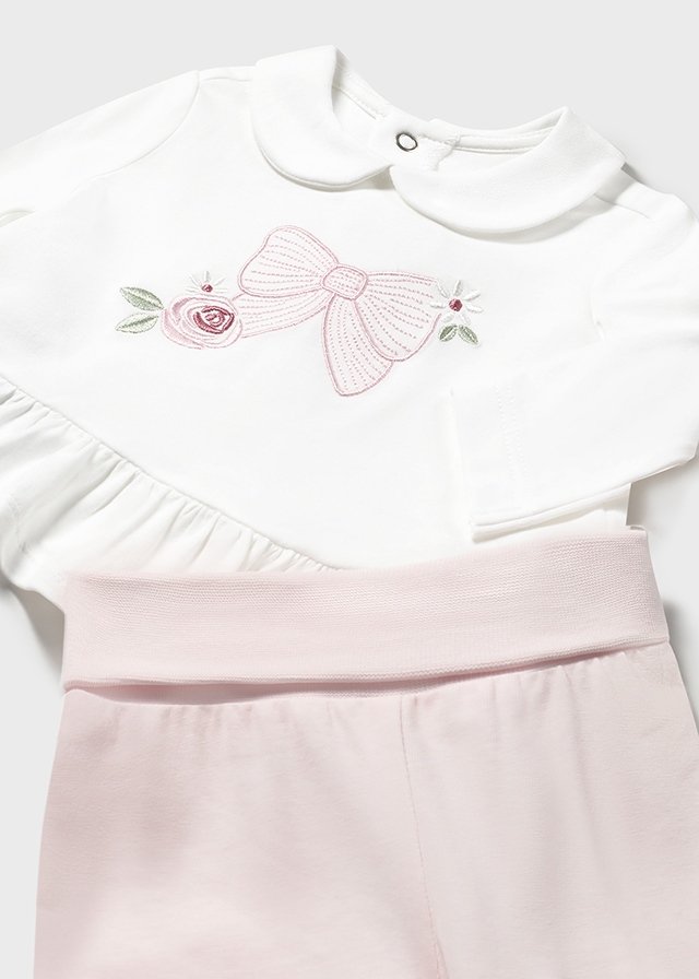 Newborn girl leggings and top set