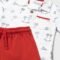 Baby print polo shirt set