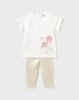 Baby tulle applique top with leggings set
