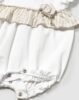 Newborn girl stripe detail romper
