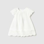 Baby embroidered tulle frill dress