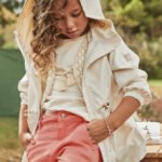 Girl hooded windbreaker