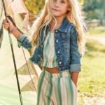 Girl striped set