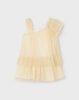 Girl Asymmetric Pleated Dress