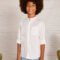 Boy Long Sleeve Band-Collar Shirt